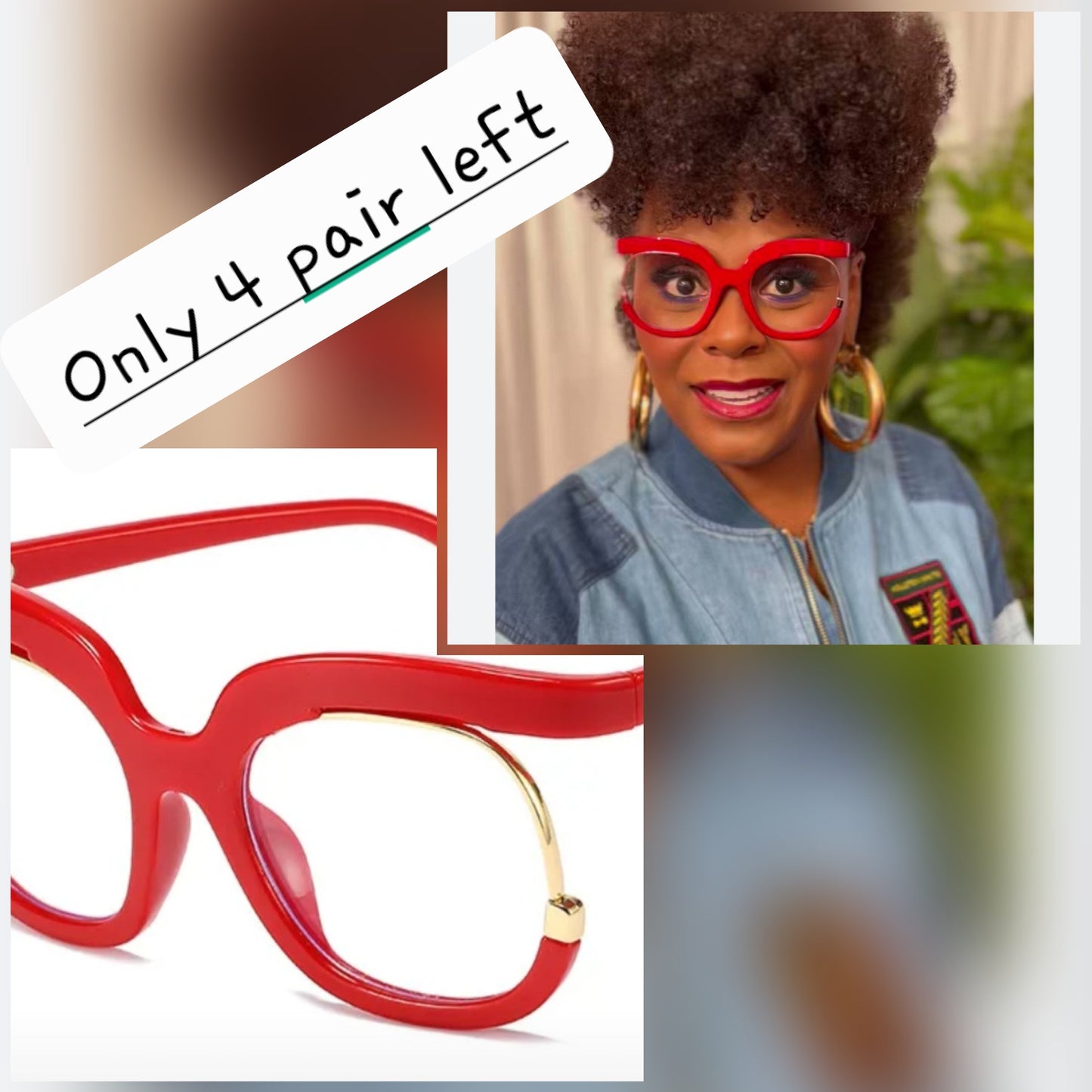 Say What Red Fashion Glasses