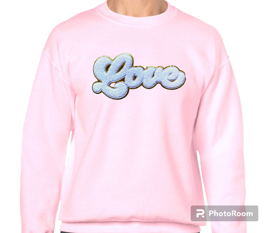 The Pink Lady Chenille Patch Sweatshirt